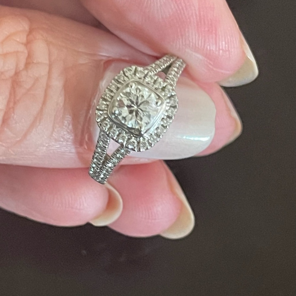 White Gold Halo Wedding Ring